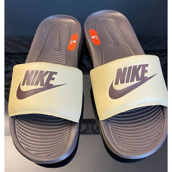 Nike Victori One Slide Wheat Grass Baroque Brown CN9675-701 Men 8 NWOB - Picture 5 of 10